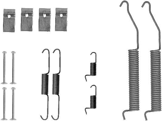 HELLA PAGID Piederumu komplekts, Bremžu loki 8DZ 355 200-951